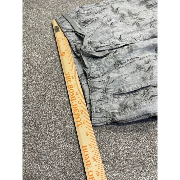 TASSO ELBA ISLAND Womens DRAWSTRING PANTS sz medium gray tropical trouser - Picture 9 of 12